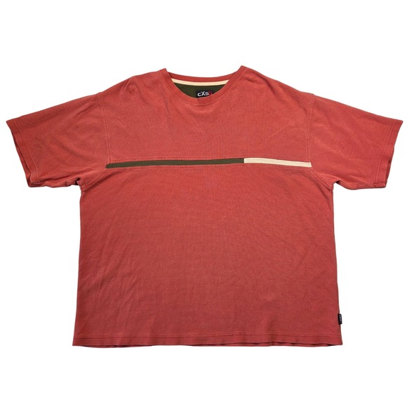 CXS2i Other - Y2k CXS2i Mens Waffle Knit T-Shirt Short Sleeve Crew Neck XL Skater 90s Grunge